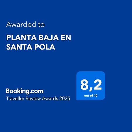 Planta Baja En Santa Pola Villa Ngoại thất bức ảnh